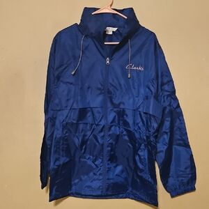 Clarks Blue Zip-Up Windbreaker Jacket